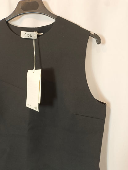 COS. Black neoprene top Ts