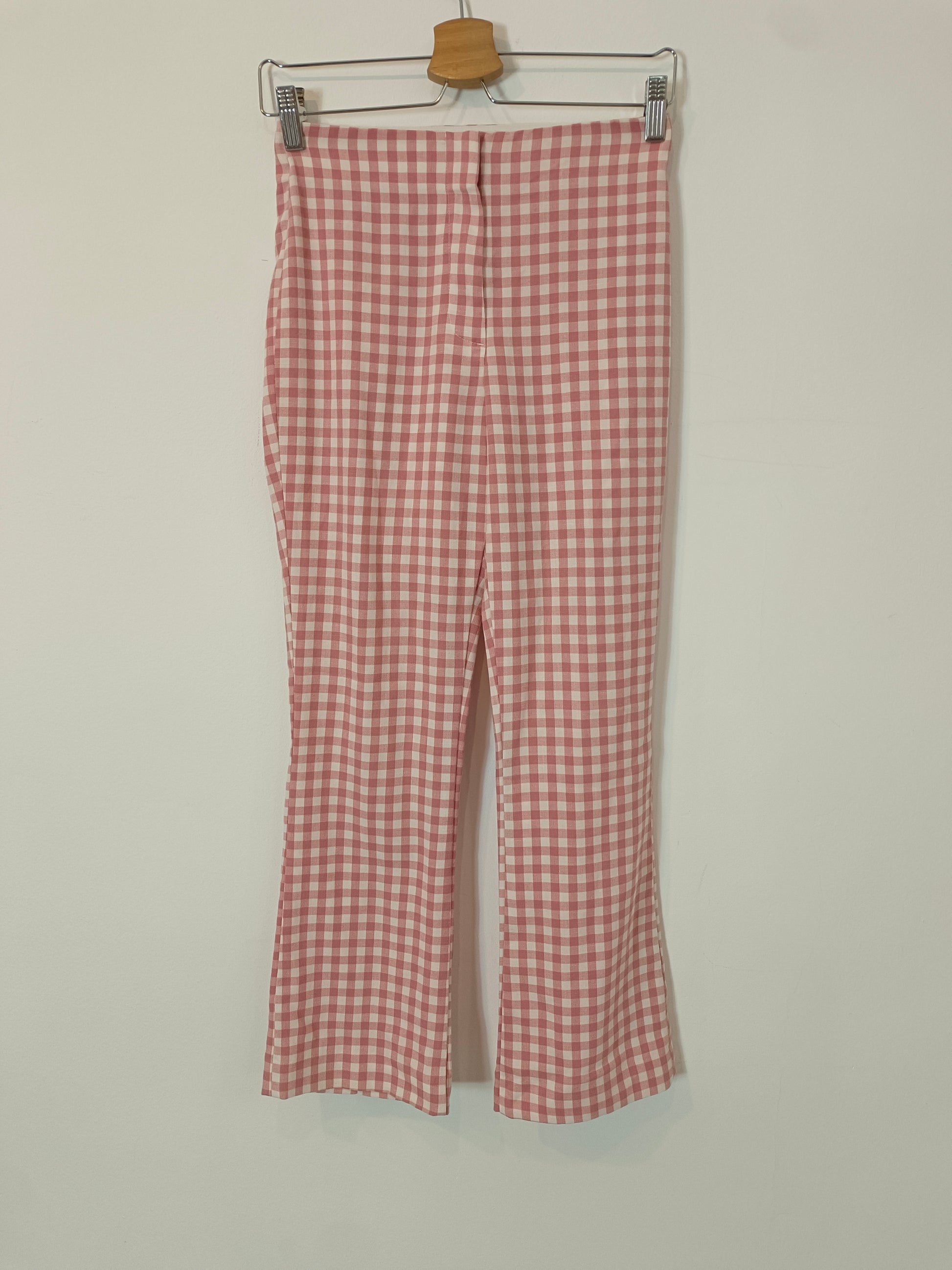 Rojo Zara Pantalon Cuadros Vichy Pantalon Cuadros Rosa Zara