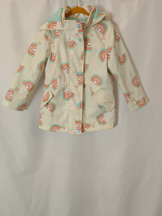 PRIMARK. Rainbow raincoat, sizes 2-3
