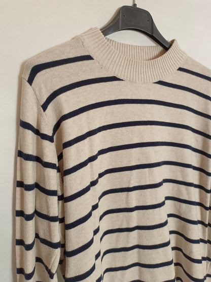 SFERA. Jersey beige rayas T.m