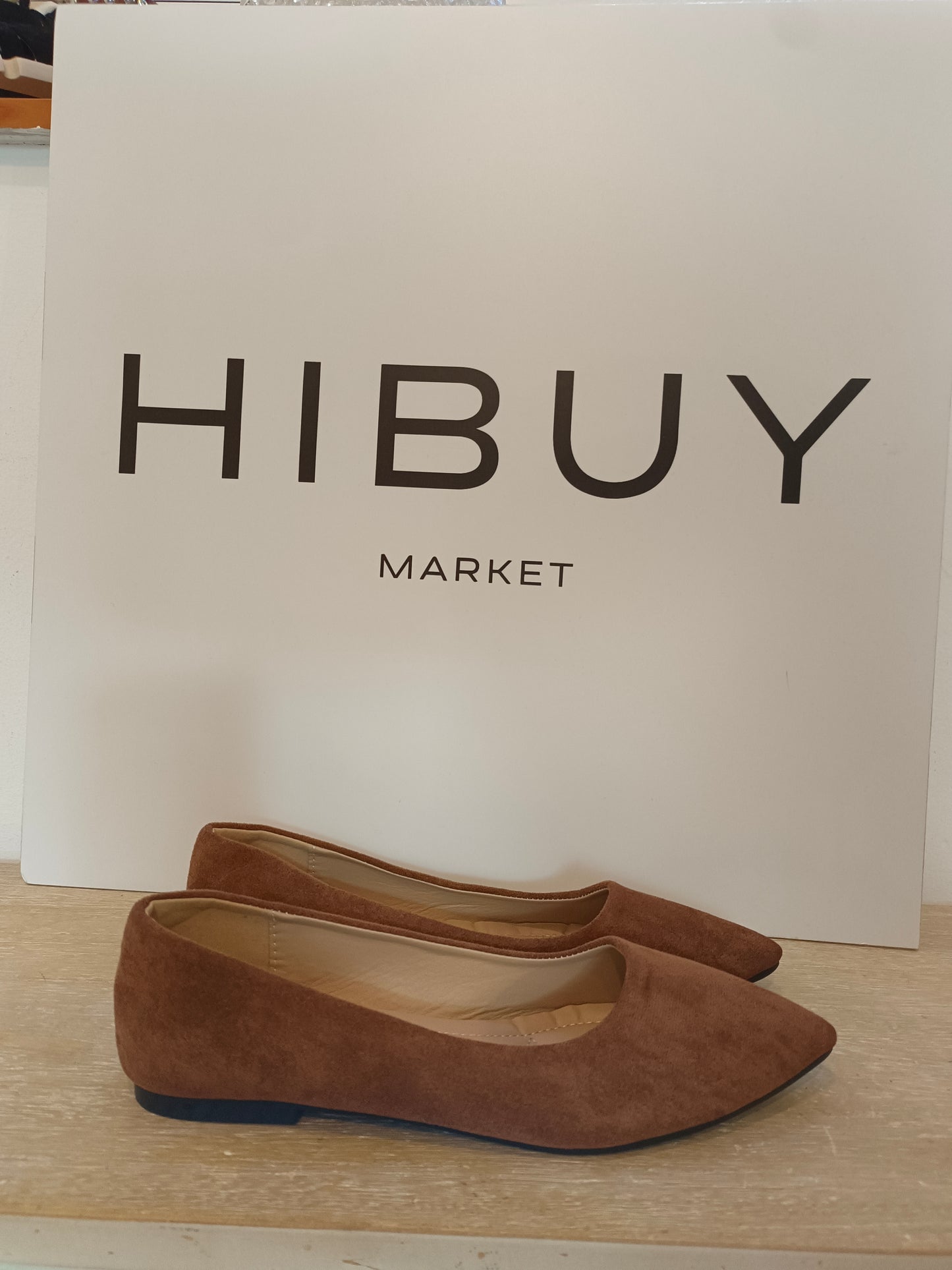 OTHERS. Brown suede ballerina S.40