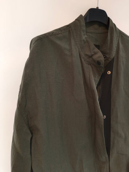 ZARA. Parka verde fluida T.xs/s