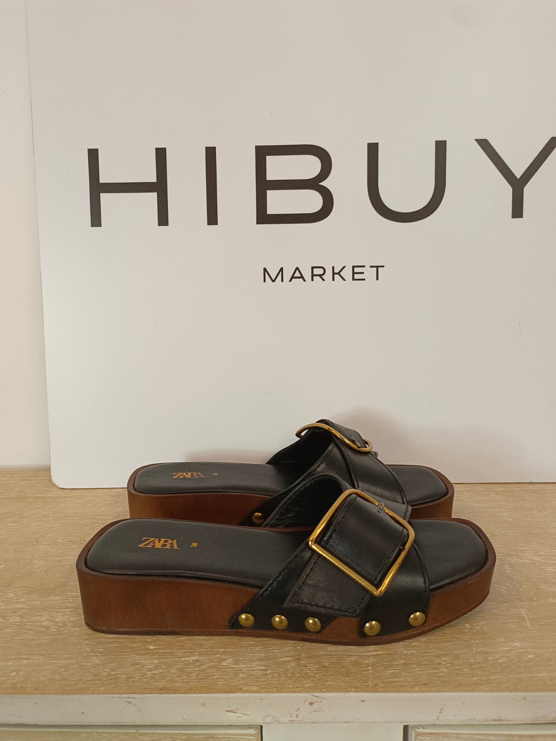 Sandalias negras habilla – Hibuy market - Main Image