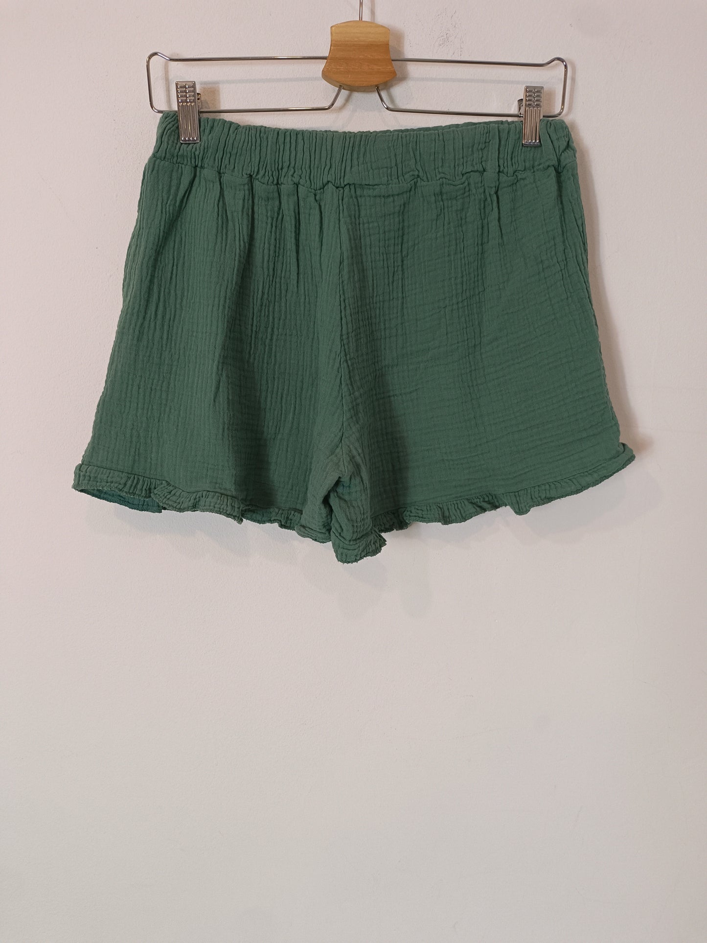 CARLOTA&CO. total look verde tejido bambula T.s/m