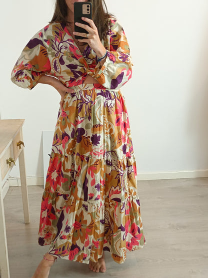 zara maxi dress floral ZARA. Long floral dress Ts – Hibuy market