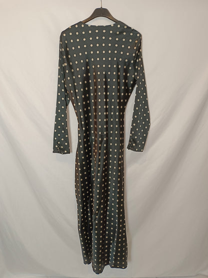 ZARA. Vestido negro lunares T.s