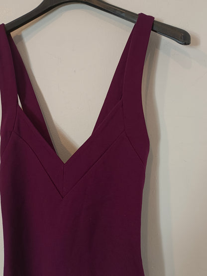 H&amp;M. Short burgundy dress size 40