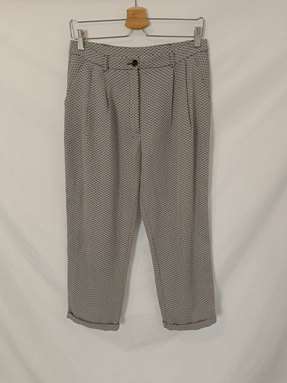 KING KONG. Printed pleated trousers TU(40)