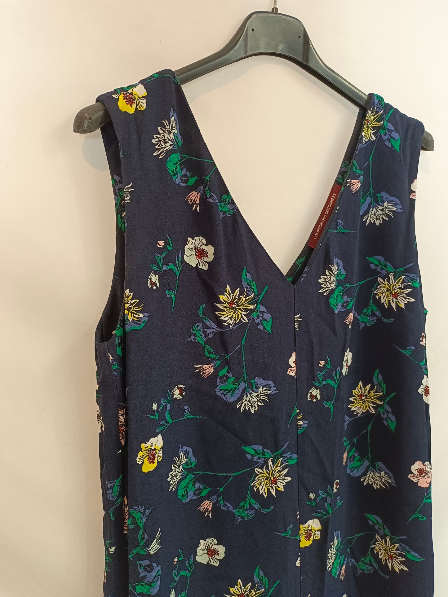 COMPTOIR DES COTONNIERS. fluid jumpsuit blue flowers Ts