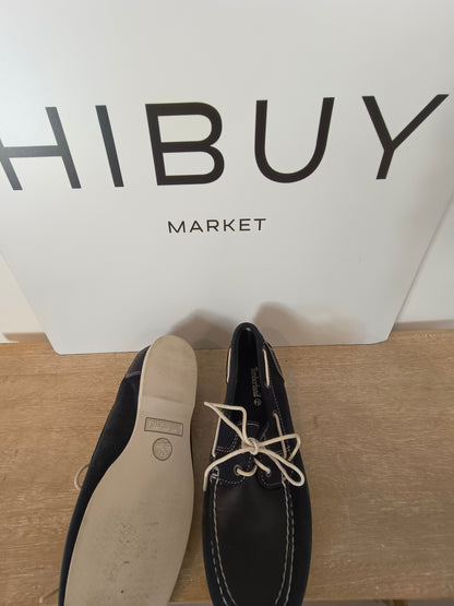 TIMBERLAND. Náuticos azules piel  T.39