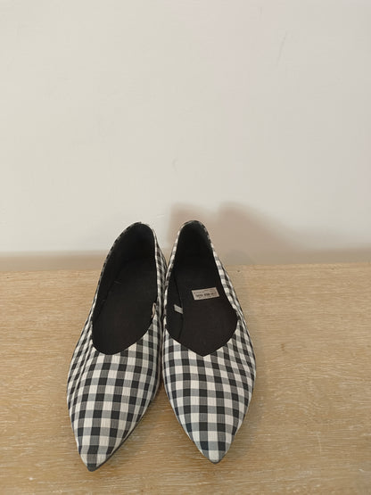 OTHERS. Gingham check ballerinas S.38