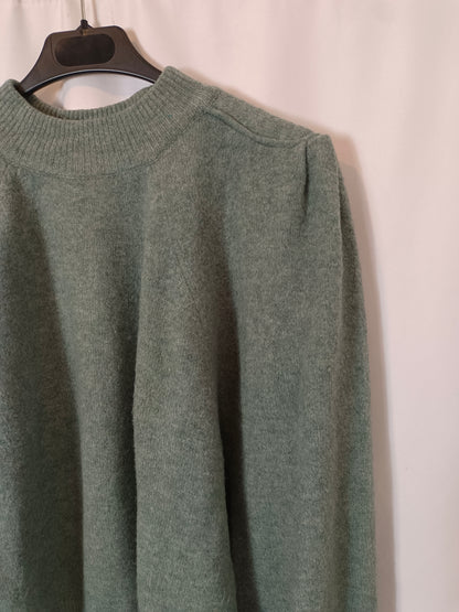 SFERA. Jersey verde agua detalle hombros T.m