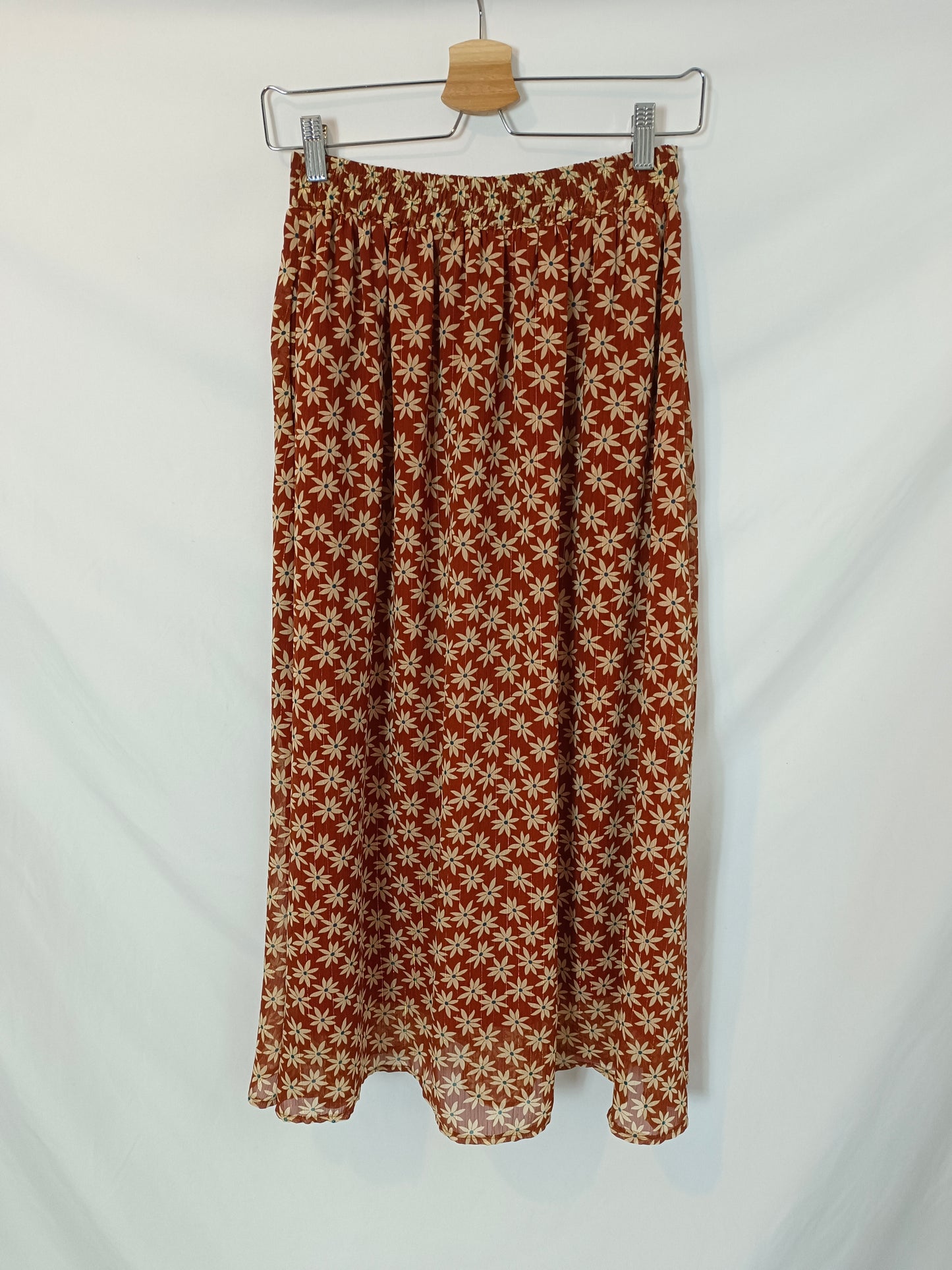 BEEBALM. flowy buttoned floral skirt T.1(s)