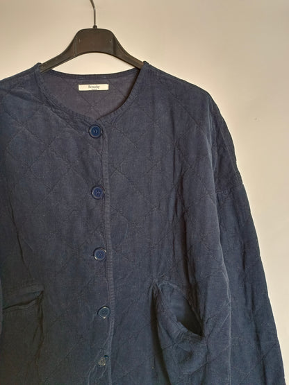 FRENCHY. Blue corduroy jacket TU(m)