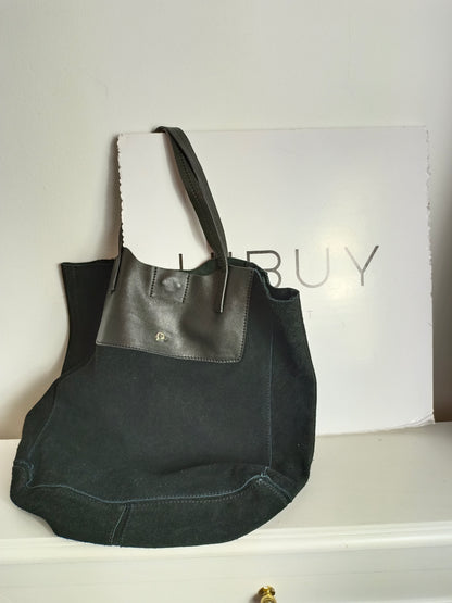 DAYADAY. bolso negro piel