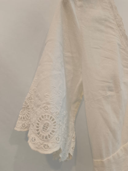 ZARA. White midi dress T.xs