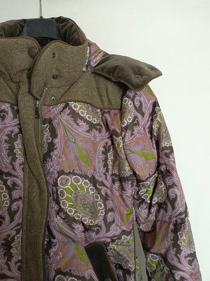 ETRO. Plumas estampado morado T.40 (s)