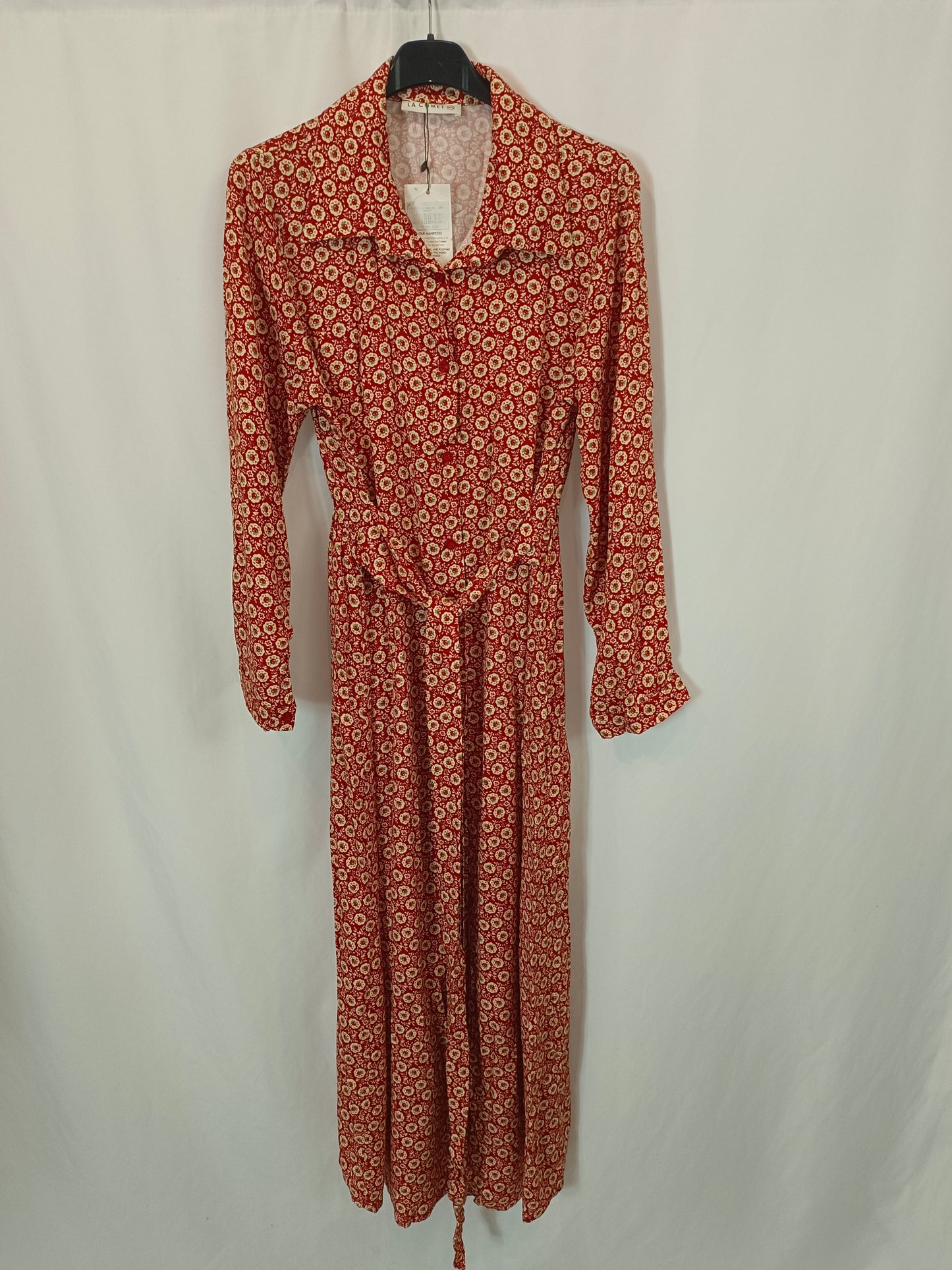 LA COMET. vestido/kimono flores T.m/l