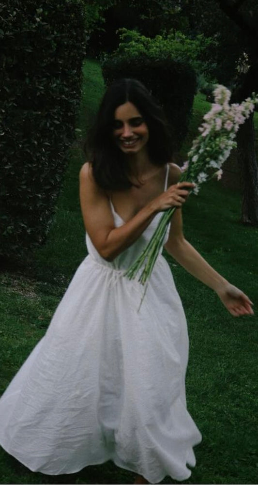 Vestido blanco textura T.s