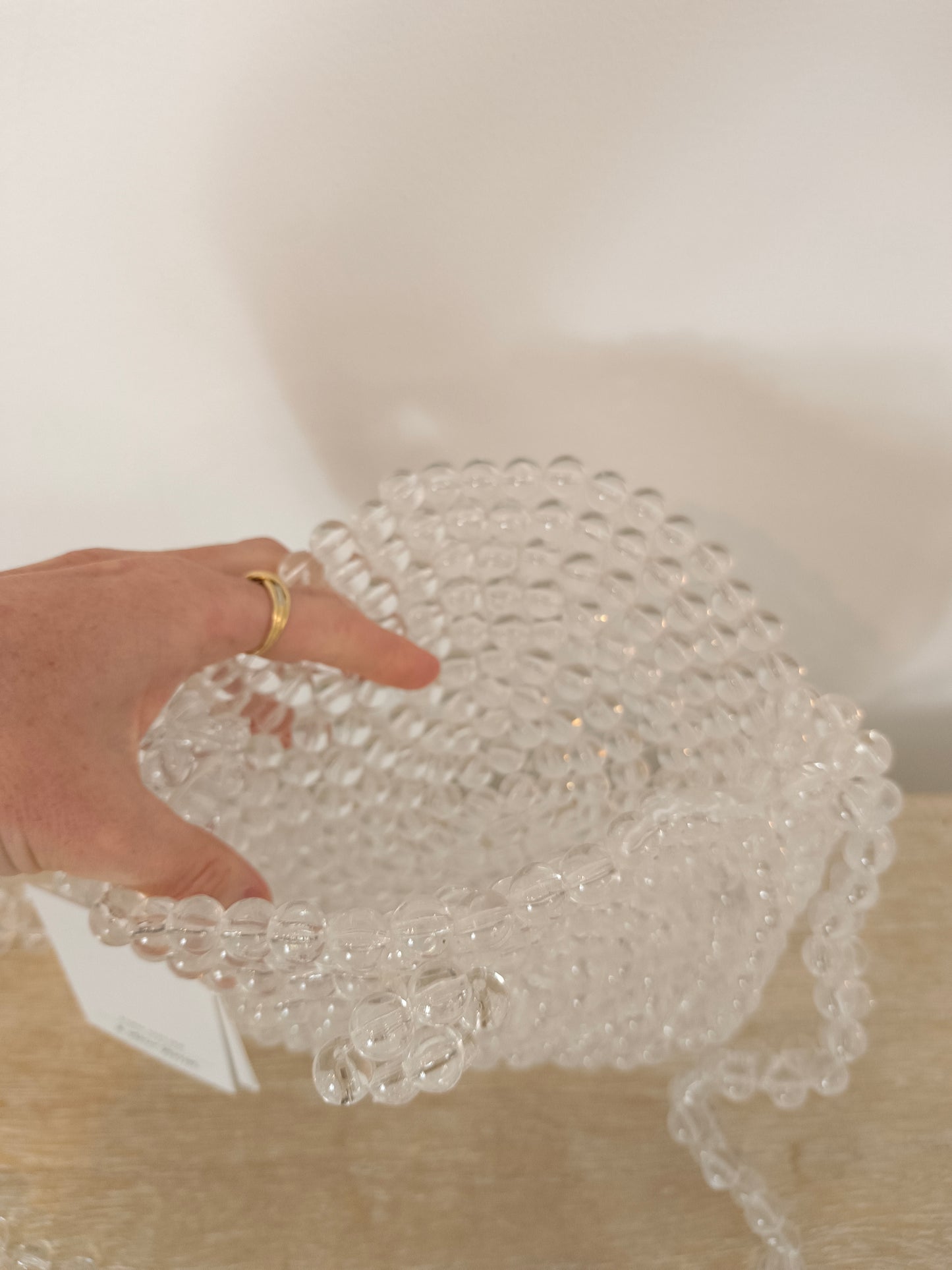 &OTHER STORIES. Bolso abalorios transparentes