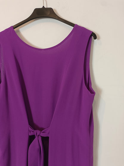 BIMANI. Vestido midi morado T.m