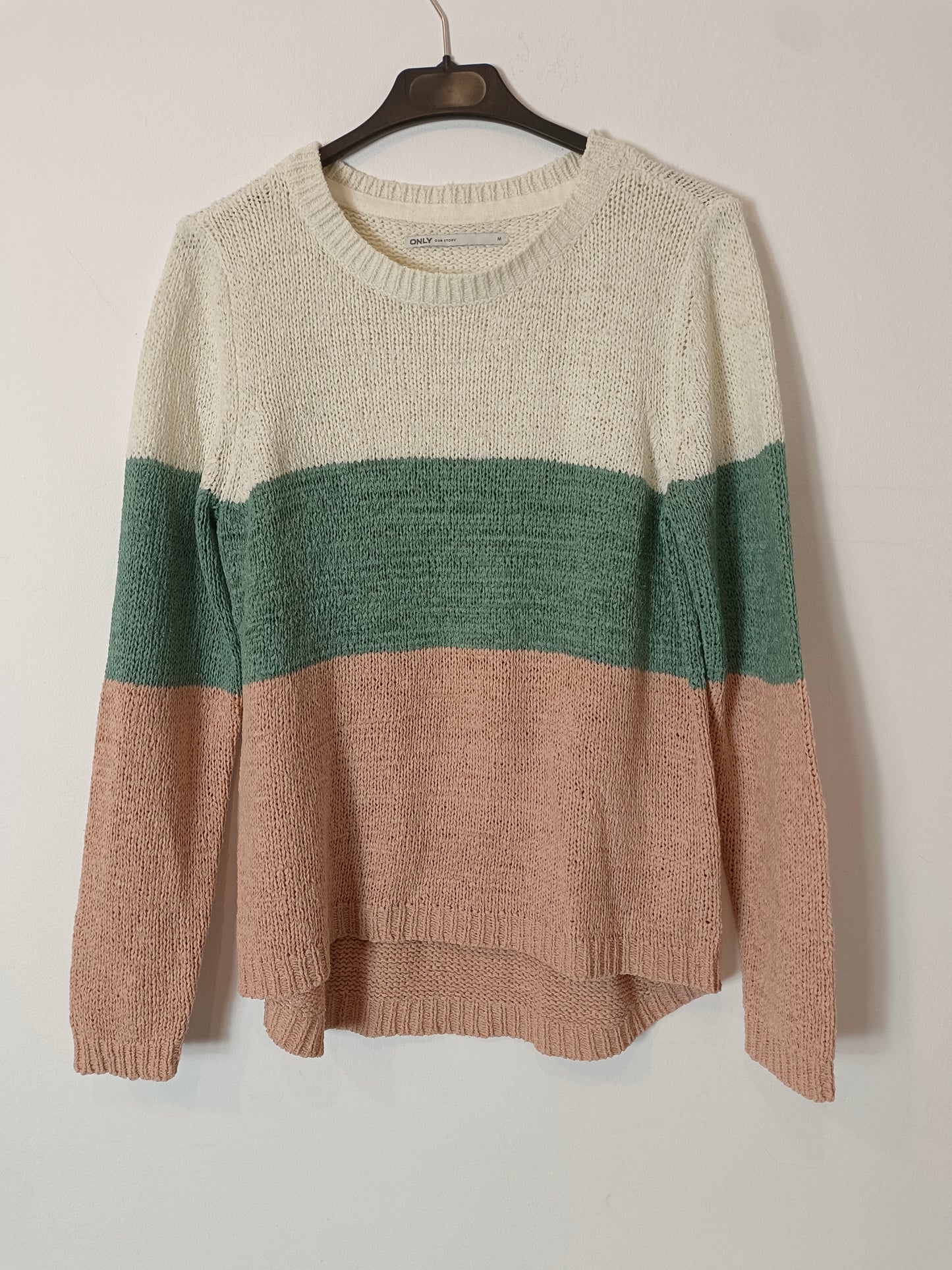 ONLY. Jersey fino rayas T.m