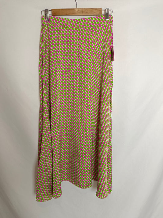 ACUARELA. Falda midi colores T.u (M)