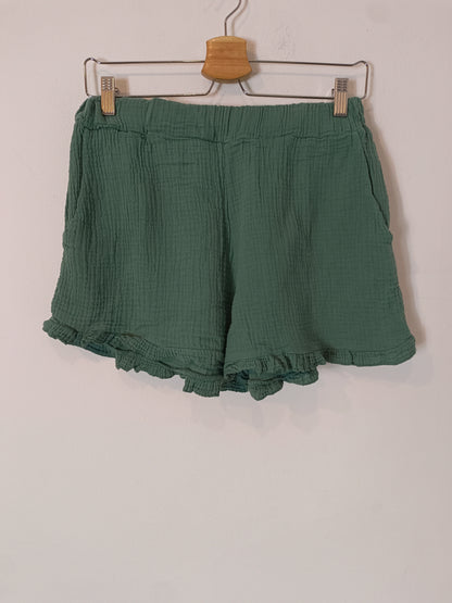 CARLOTA&CO. total look verde tejido bambula T.s/m