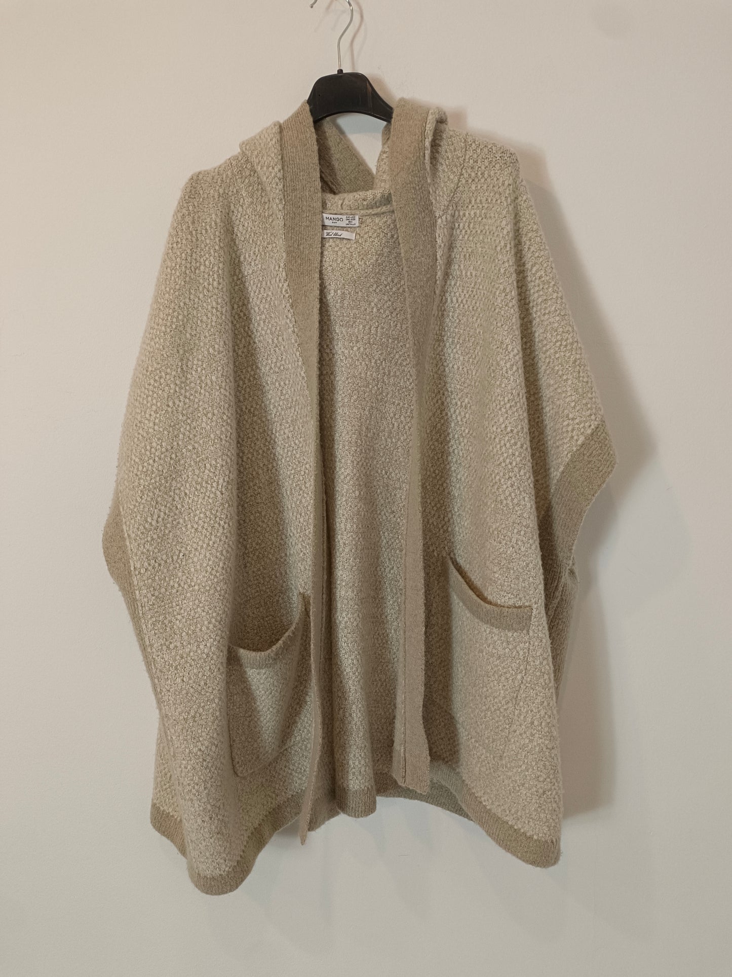MANGO. Heather beige cardigan TU(s/m)