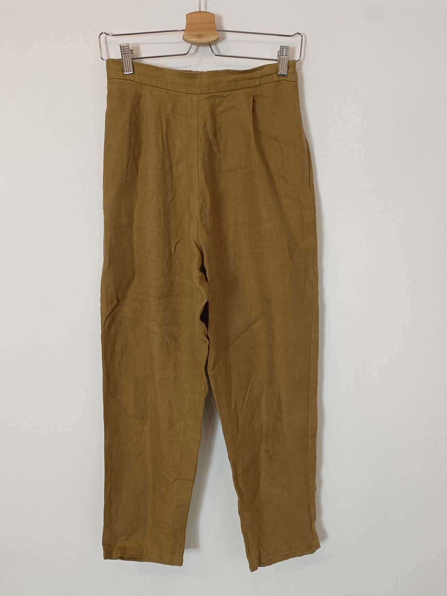 YOLI&OTIS. Pantalón marrón espiga T.36