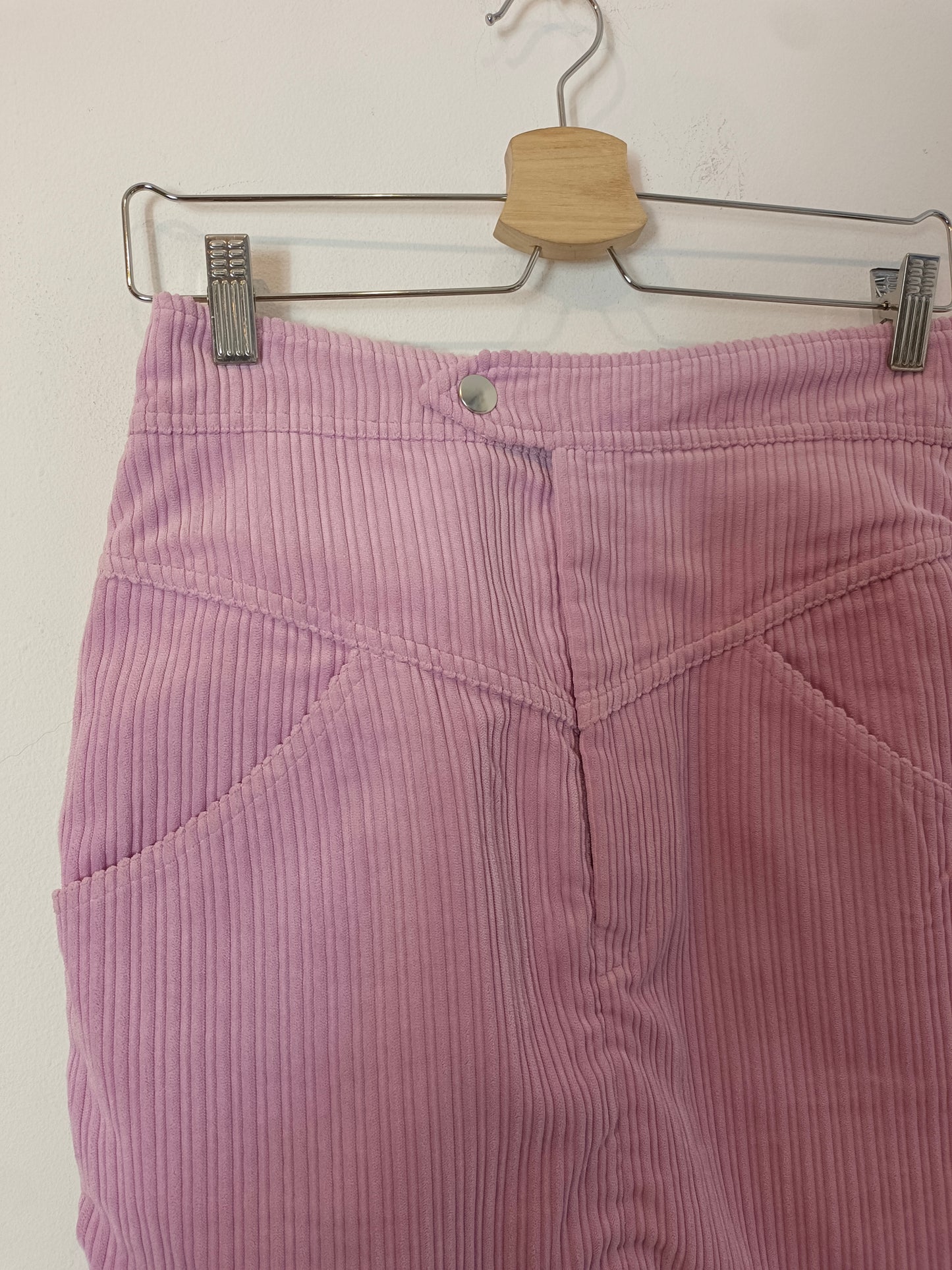 ISABEL MARANT. Mauve corduroy skirt, size 38