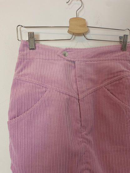 ISABEL MARANT. Mauve corduroy skirt, size 38