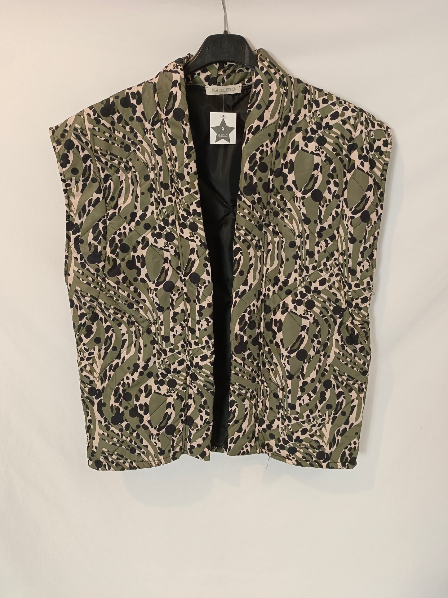 OTRAS. Chaleco acolchado estampado TU(S)