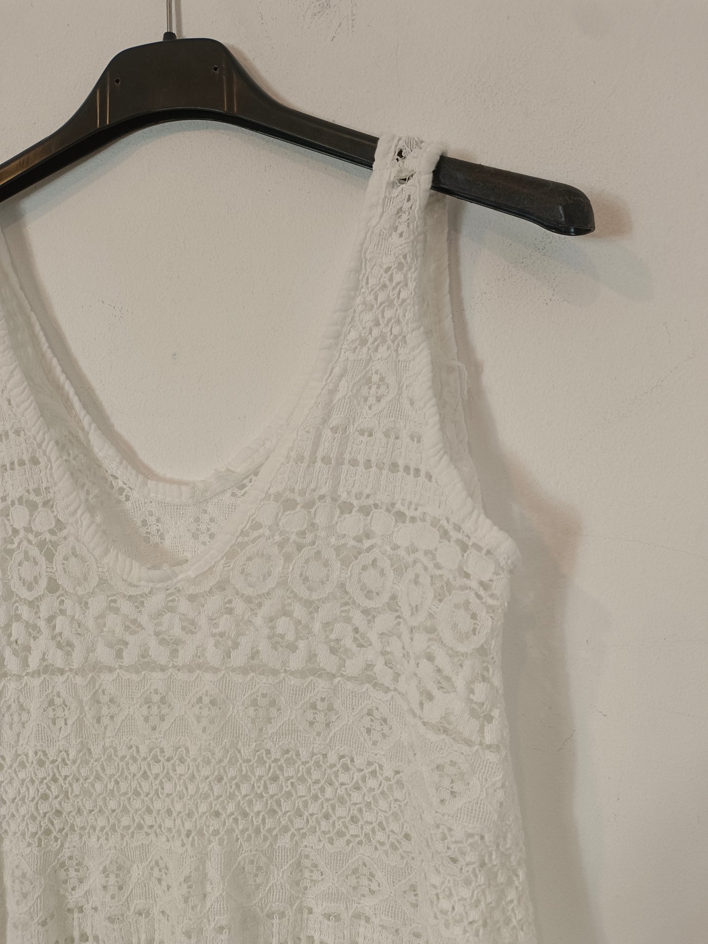 OTRAS. Top encaje blanco TU(S)