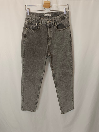 PULL&amp;BEAR. Grey denim trousers, size 38