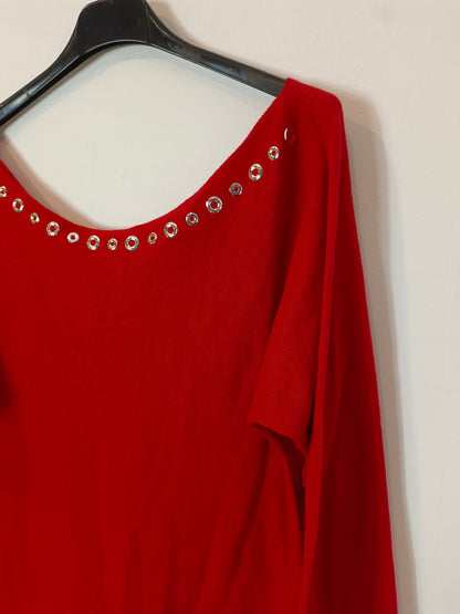 GIMAGUAS. Short red studded dress TM