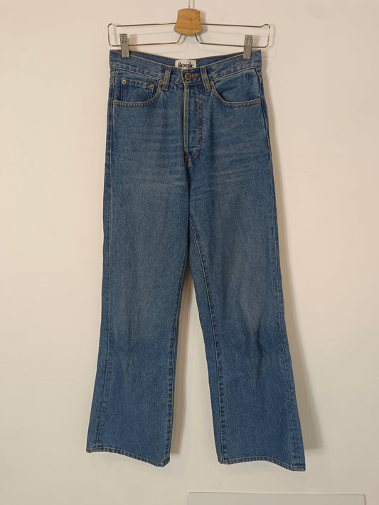 ROUJE. Pantalón denim abotonado T.26(xs/s)