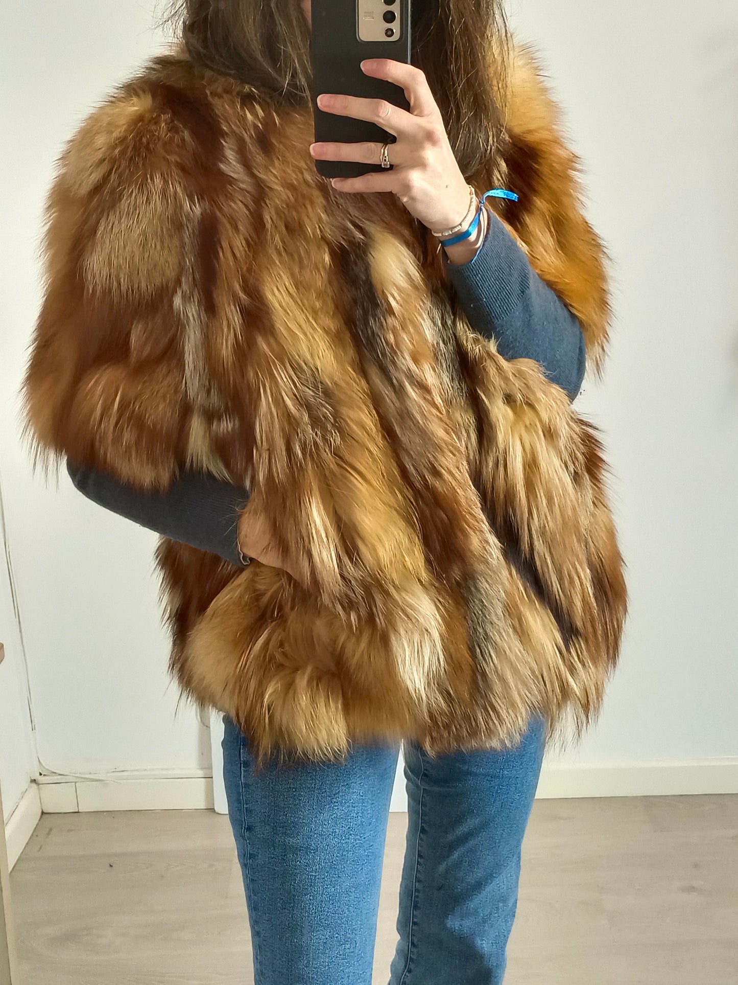 JESÚS NAVARRO. Abrigo pelo natural media manga. T M