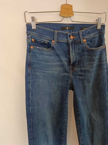 FOR ALL MAKIND SEVEN. Straight denim pants T.27(36)