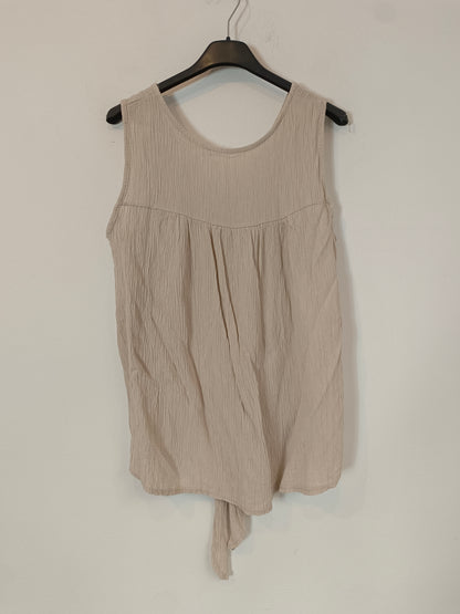 OTHERS. Textured beige top Tu(s/m)