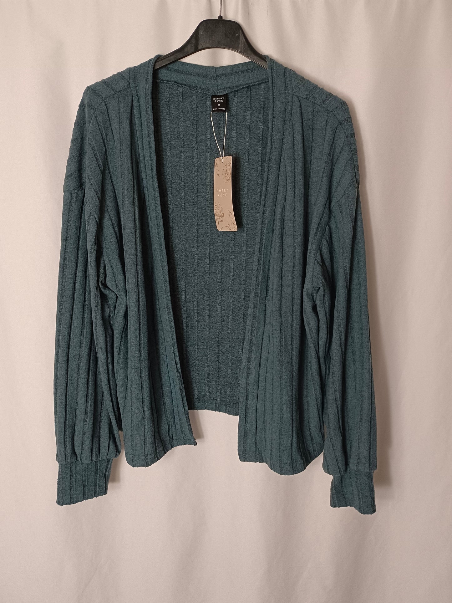 OTRAS. Chaqueta canalé verde T.m