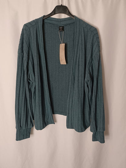 OTRAS. Chaqueta canalé verde T.m