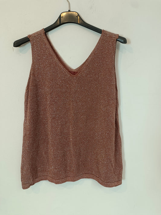 OTRAS. top burdeos punto hilo TU(S)