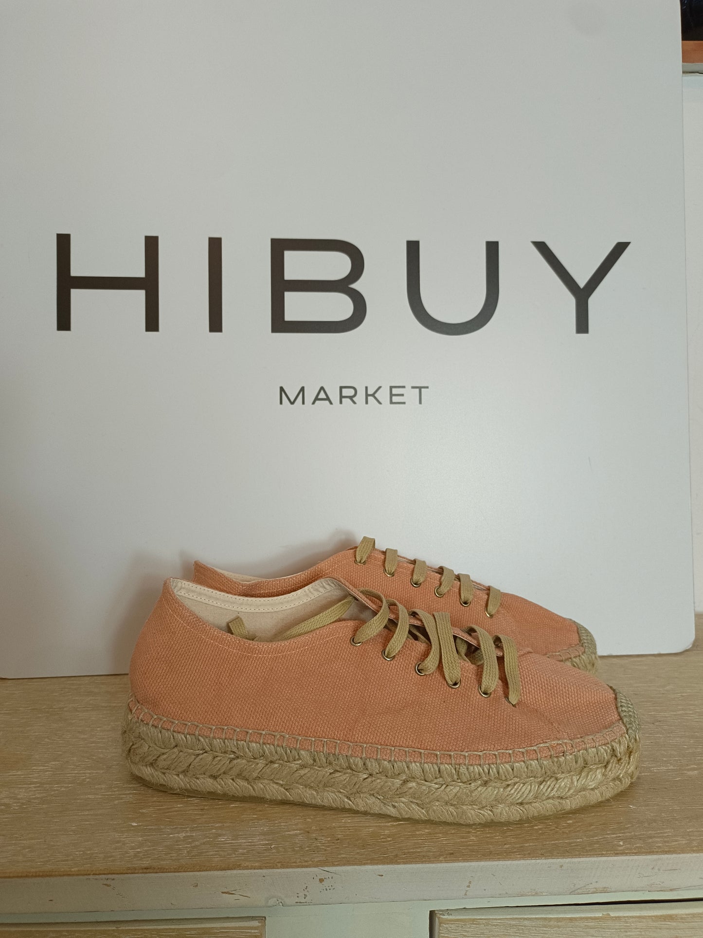 PRESILI. Canvas esparto sneakers size 40