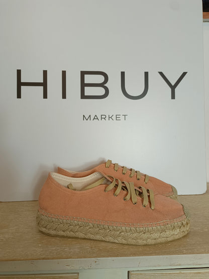 PRESILI. Canvas esparto sneakers size 40