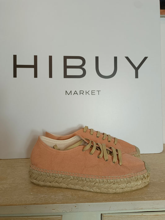 PRESILI. Canvas esparto sneakers size 40