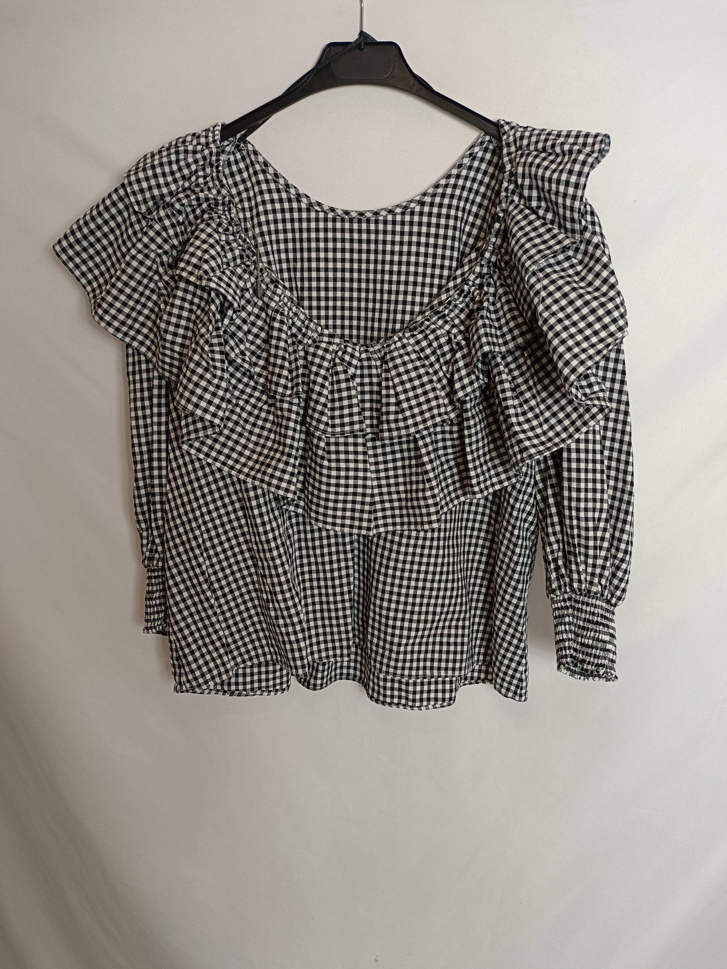 COOSY. Blusa cuadros vichy T.s