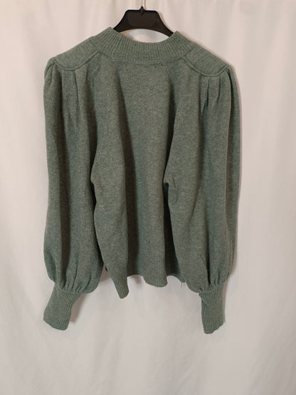 SFERA. Jersey verde agua detalle hombros T.m