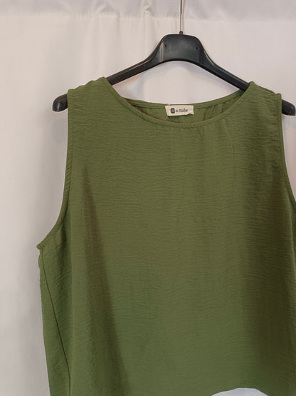 N DE NUBE. top verde fluido T.u(m/l)