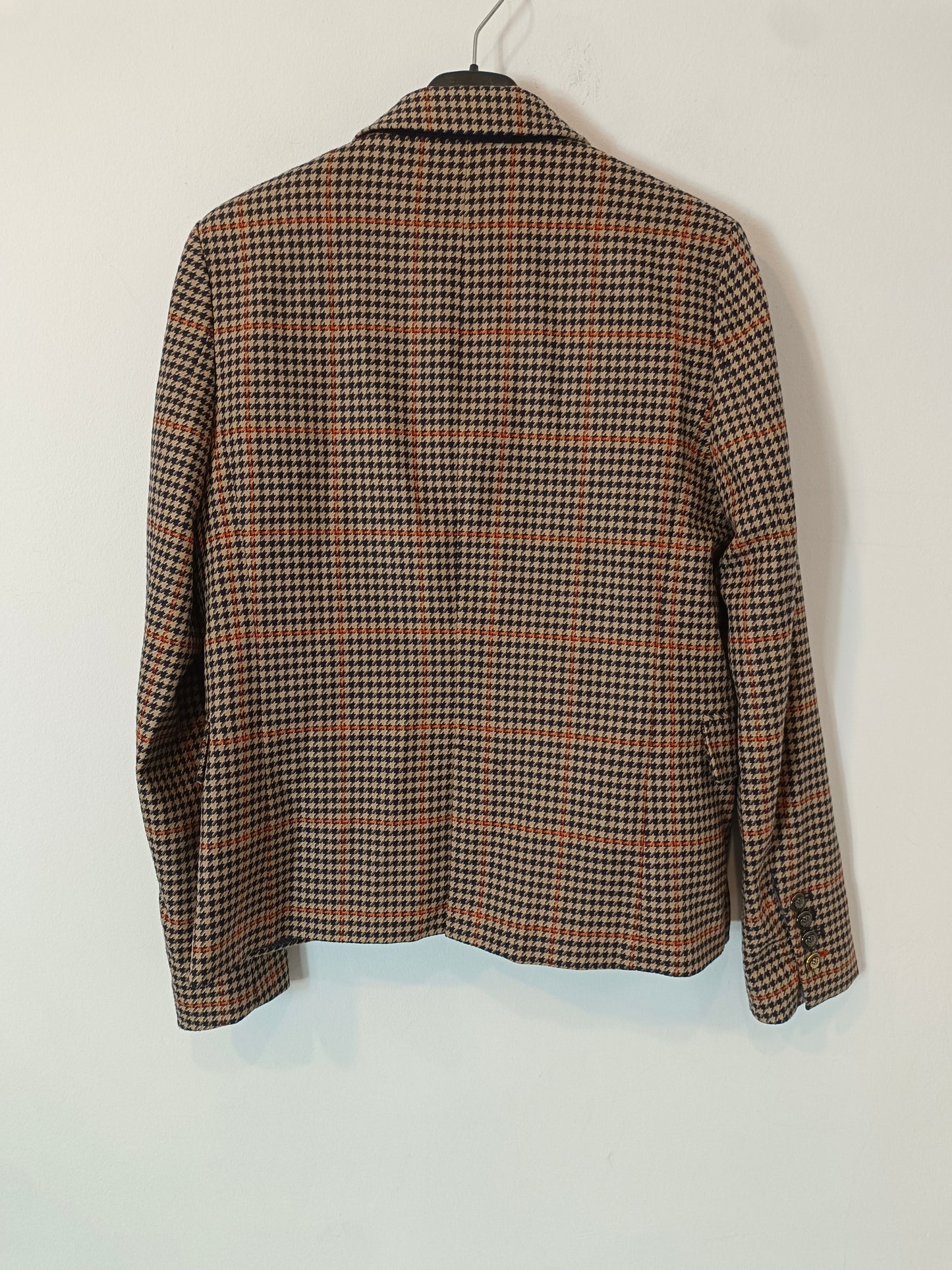 ZARA. Blazer cuadros tonos azules. T S